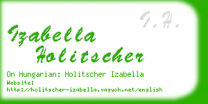 izabella holitscher business card